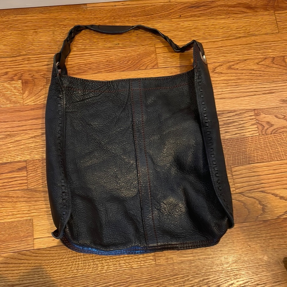 Lucky Brand Black Leather Tote Bag